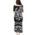 Personalised Polynesia Family Matching Puletasi Dress and Hawaiian Shirt Fish Hook Tattoo Go Fishing Polynesian Pattern Black - Wonder Print Shop