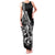 Personalised Polynesia Family Matching Tank Maxi Dress and Hawaiian Shirt Fish Hook Tattoo Go Fishing Polynesian Pattern Black - Wonder Print Shop