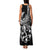 Personalised Polynesia Family Matching Tank Maxi Dress and Hawaiian Shirt Fish Hook Tattoo Go Fishing Polynesian Pattern Black - Wonder Print Shop