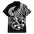 Personalised Polynesia Hawaiian Shirt Fish Hook Tattoo Go Fishing Polynesian Pattern Black - Wonder Print Shop