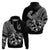 Personalised Polynesia Hoodie Fish Hook Tattoo Go Fishing Polynesian Pattern Black - Wonder Print Shop