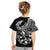 Personalised Polynesia Kid T Shirt Fish Hook Tattoo Go Fishing Polynesian Pattern Black - Wonder Print Shop