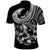 Personalised Polynesia Polo Shirt Fish Hook Tattoo Go Fishing Polynesian Pattern Black - Wonder Print Shop