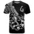 Personalised Polynesia T Shirt Fish Hook Tattoo Go Fishing Polynesian Pattern Black - Wonder Print Shop