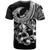 Personalised Polynesia T Shirt Fish Hook Tattoo Go Fishing Polynesian Pattern Black - Wonder Print Shop