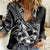 Personalised Polynesia Women Casual Shirt Fish Hook Tattoo Go Fishing Polynesian Pattern Black - Wonder Print Shop