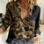 Polynesia Women Casual Shirt Fish Hook Tattoo Go Fishing Polynesian Pattern Gold - Wonder Print Shop