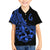 Polynesia Family Matching Long Sleeve Bodycon Dress and Hawaiian Shirt Fish Hook Tattoo Go Fishing Polynesian Pattern Blue - Wonder Print Shop