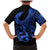Polynesia Family Matching Mermaid Dress and Hawaiian Shirt Fish Hook Tattoo Go Fishing Polynesian Pattern Blue - Wonder Print Shop