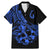 Polynesia Family Matching Mermaid Dress and Hawaiian Shirt Fish Hook Tattoo Go Fishing Polynesian Pattern Blue - Wonder Print Shop