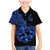 Polynesia Family Matching Mermaid Dress and Hawaiian Shirt Fish Hook Tattoo Go Fishing Polynesian Pattern Blue - Wonder Print Shop