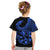 Polynesia Kid T Shirt Fish Hook Tattoo Go Fishing Polynesian Pattern Blue - Wonder Print Shop