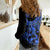 Polynesia Women Casual Shirt Fish Hook Tattoo Go Fishing Polynesian Pattern Blue - Wonder Print Shop