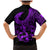 Polynesia Family Matching Mermaid Dress and Hawaiian Shirt Fish Hook Tattoo Go Fishing Polynesian Pattern Purple - Wonder Print Shop