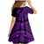 Polynesia Family Matching Mermaid Dress and Hawaiian Shirt Fish Hook Tattoo Go Fishing Polynesian Pattern Purple - Wonder Print Shop