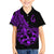 Polynesia Family Matching Short Sleeve Bodycon Dress and Hawaiian Shirt Fish Hook Tattoo Go Fishing Polynesian Pattern Purple - Wonder Print Shop