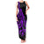 Polynesia Family Matching Tank Maxi Dress and Hawaiian Shirt Fish Hook Tattoo Go Fishing Polynesian Pattern Purple - Wonder Print Shop