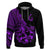 Polynesia Hoodie Fish Hook Tattoo Go Fishing Polynesian Pattern Purple - Wonder Print Shop