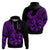 Polynesia Hoodie Fish Hook Tattoo Go Fishing Polynesian Pattern Purple - Wonder Print Shop