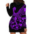 Polynesia Hoodie Dress Fish Hook Tattoo Go Fishing Polynesian Pattern Purple - Wonder Print Shop