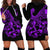 Polynesia Hoodie Dress Fish Hook Tattoo Go Fishing Polynesian Pattern Purple - Wonder Print Shop