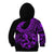 Polynesia Kid Hoodie Fish Hook Tattoo Go Fishing Polynesian Pattern Purple - Wonder Print Shop