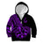 Polynesia Kid Hoodie Fish Hook Tattoo Go Fishing Polynesian Pattern Purple - Wonder Print Shop