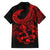 Polynesia Family Matching Long Sleeve Bodycon Dress and Hawaiian Shirt Fish Hook Tattoo Go Fishing Polynesian Pattern Red - Wonder Print Shop