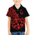 Polynesia Hawaiian Shirt Fish Hook Tattoo Go Fishing Polynesian Pattern Red - Wonder Print Shop
