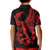 Polynesia Kid Polo Shirt Fish Hook Tattoo Go Fishing Polynesian Pattern Red - Wonder Print Shop