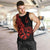 Polynesia Men Tank Top Fish Hook Tattoo Go Fishing Polynesian Pattern Red - Wonder Print Shop