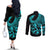 polynesia-couples-matching-off-the-shoulder-long-sleeve-dress-and-long-sleeve-button-shirts-fish-hook-tattoo-go-fishing-polynesian-pattern-turquosie