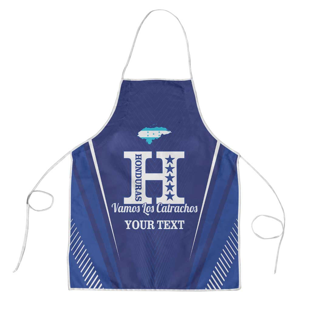 Honduras Football Custom Apron Los Catrachos Map Sporty Style - Wonder Print Shop