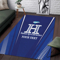 Honduras Football Custom Area Rug Los Catrachos Map Sporty Style - Wonder Print Shop