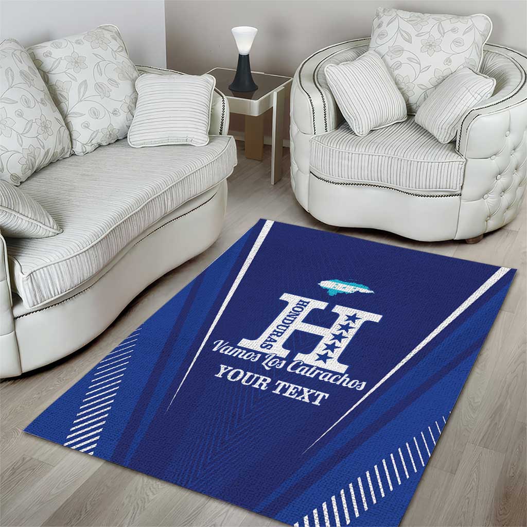 Honduras Football Custom Area Rug Los Catrachos Map Sporty Style - Wonder Print Shop