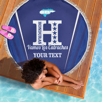 Honduras Football Custom Beach Blanket Los Catrachos Map Sporty Style - Wonder Print Shop