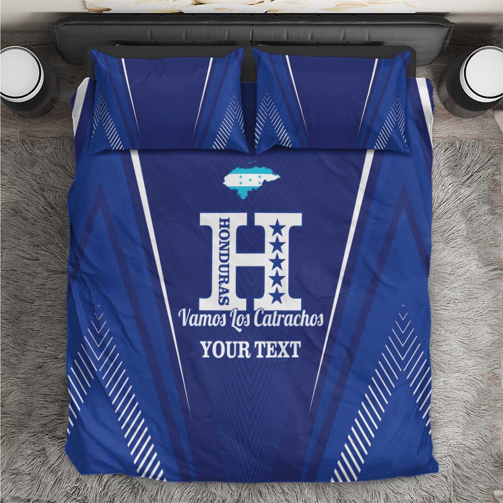 Honduras Football Custom Bedding Set Los Catrachos Map Sporty Style - Wonder Print Shop