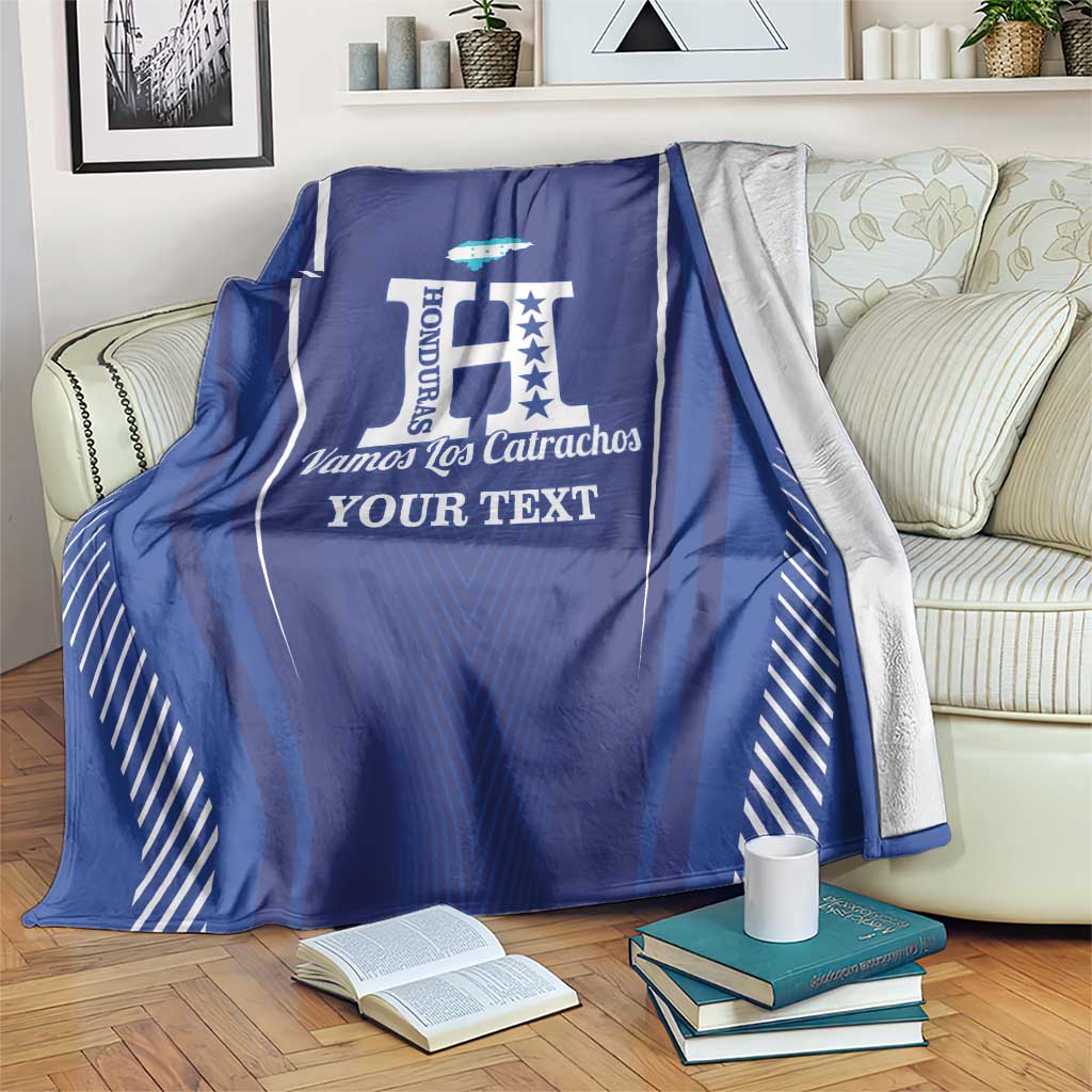 Honduras Football Custom Blanket Los Catrachos Map Sporty Style - Wonder Print Shop