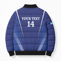 Honduras Football Custom Bomber Puffer Jacket Los Catrachos Map Sporty Style - Wonder Print Shop