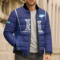 Honduras Football Custom Bomber Puffer Jacket Los Catrachos Map Sporty Style - Wonder Print Shop