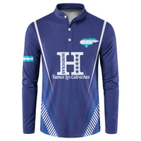 Honduras Football Custom Button Sweatshirt Los Catrachos Map Sporty Style - Wonder Print Shop