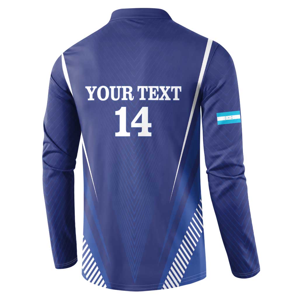 Honduras Football Custom Button Sweatshirt Los Catrachos Map Sporty Style - Wonder Print Shop