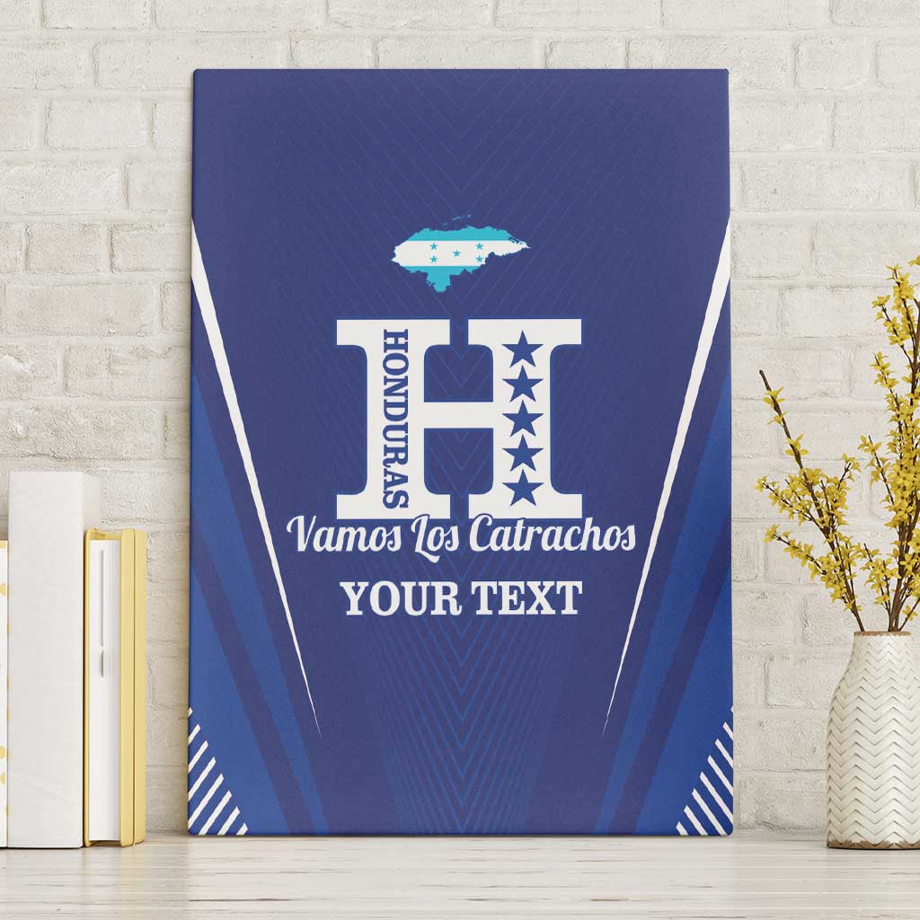 Honduras Football Custom Canvas Wall Art Los Catrachos Map Sporty Style - Wonder Print Shop