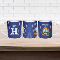 Honduras Football Custom Ceramic Mug Los Catrachos Map Sporty Style - Wonder Print Shop