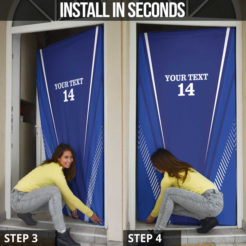 Honduras Football Custom Door Cover Los Catrachos Map Sporty Style - Wonder Print Shop