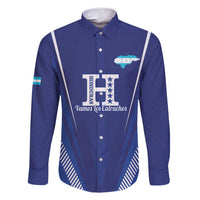Honduras Football Custom Family Matching Long Sleeve Bodycon Dress and Hawaiian Shirt Los Catrachos Map Sporty Style - Wonder Print Shop