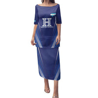 Honduras Football Custom Family Matching Puletasi and Hawaiian Shirt Los Catrachos Map Sporty Style - Wonder Print Shop