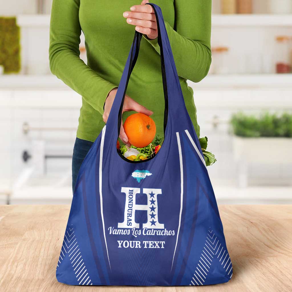 Honduras Football Custom Grocery Bag Los Catrachos Map Sporty Style - Wonder Print Shop