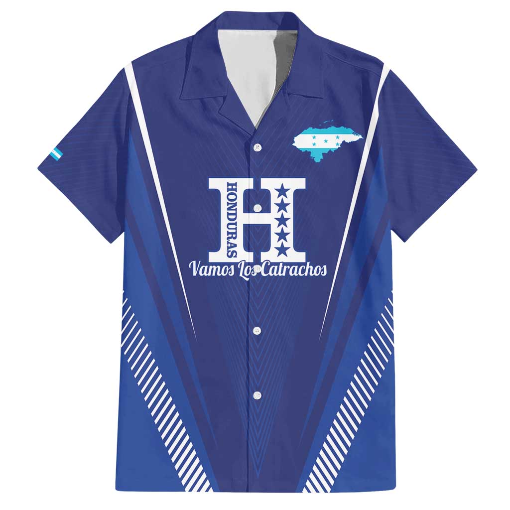 Honduras Football Custom Hawaiian Shirt Los Catrachos Map Sporty Style - Wonder Print Shop