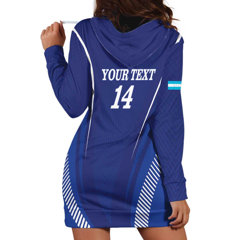 Honduras Football Custom Hoodie Dress Los Catrachos Map Sporty Style - Wonder Print Shop